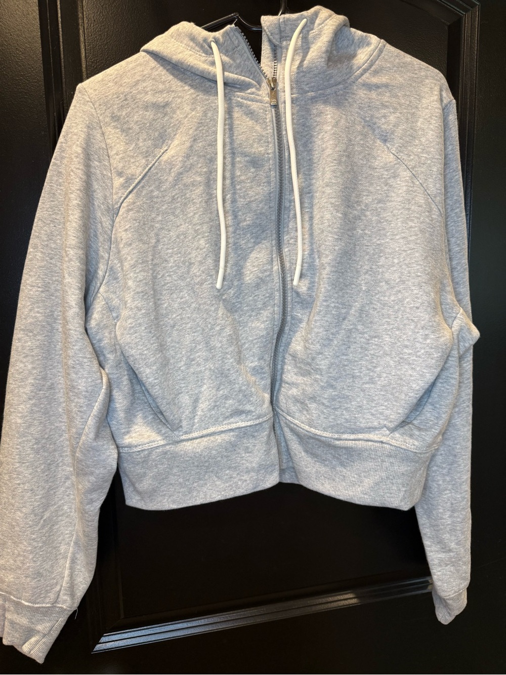 all in motion Light Gray Women’s Zip Crop Hoodie Size XL NWOT